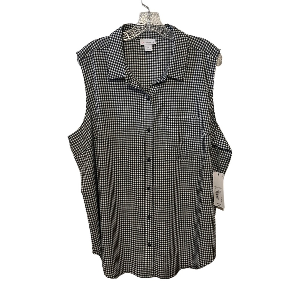 NWT Liz Claiborne ~ XXL Sleeveless Shirt 2X